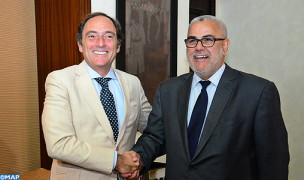 Il capo del governo Abdelilah Benkirane e il vice primo ministro del Portogallo, Paulo Portas