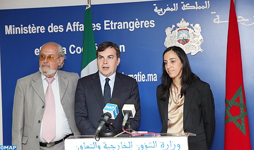 Il Sottosegretario di Stato italiano per gli Affari Esteri Vincenzo Amendola in Marocco